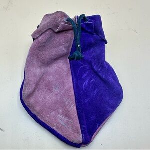 Purple and Pink Leather Satchel